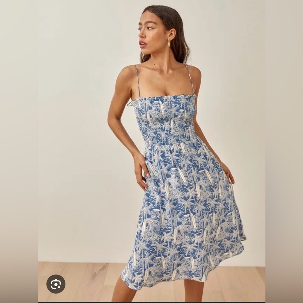 Reformation Sable Midi Dress in Bali Print Size Small
